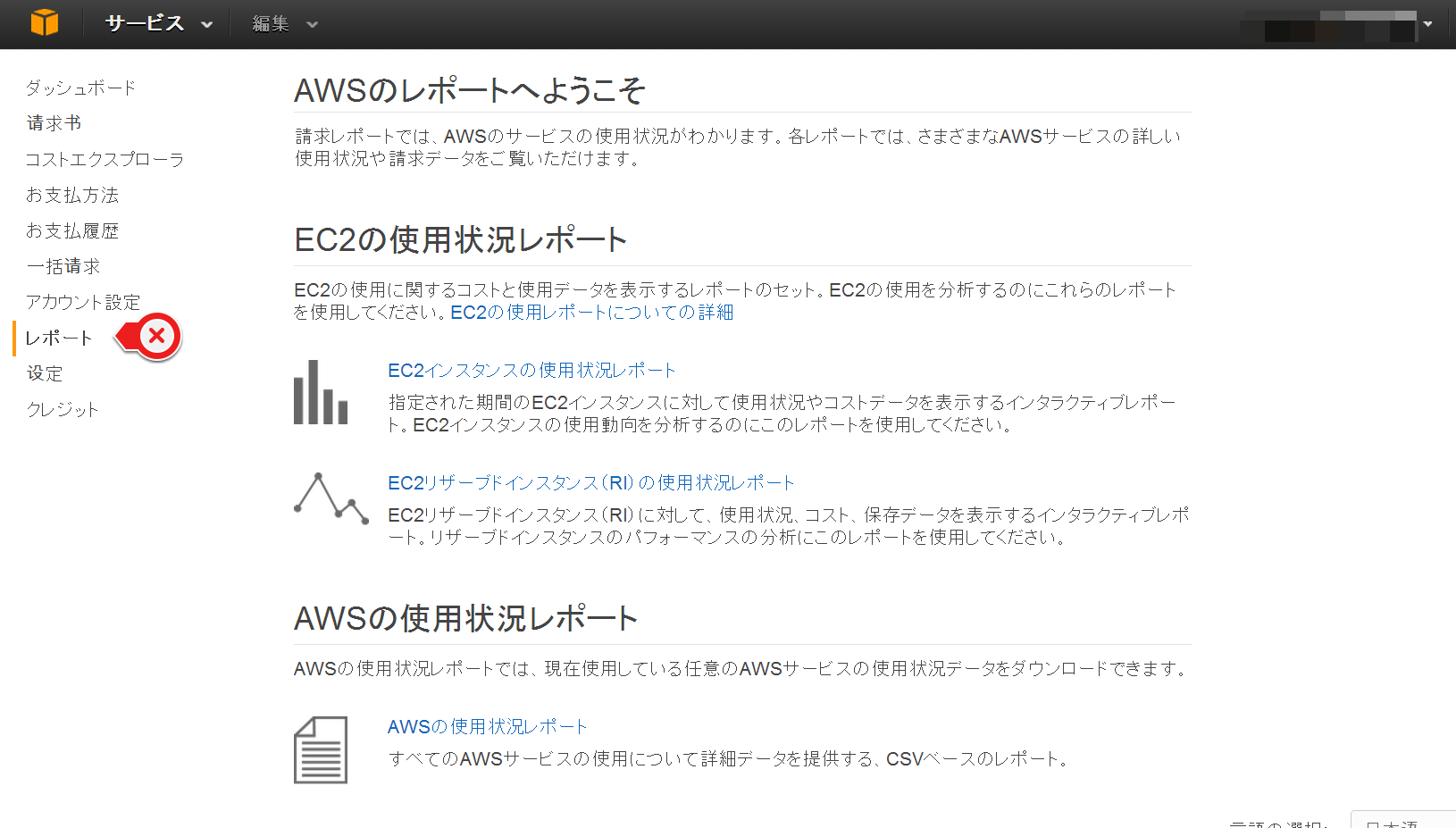 Aws Billing Consoleについて 全5回 第2回 レポートについて ナレコムawsレシピ Aiに強い情報サイト